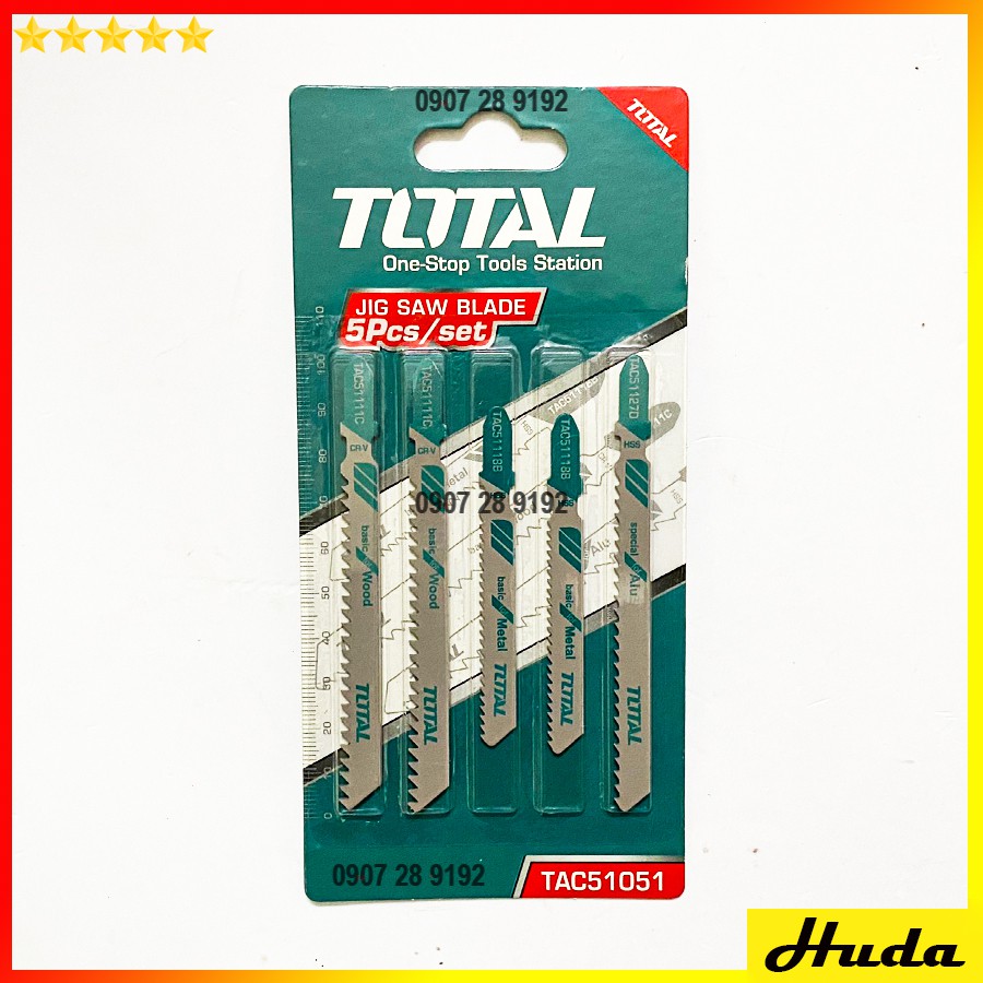Total - TAC51051 Bộ Lưỡi Cưa Lọng 5 Chi Tiết uio