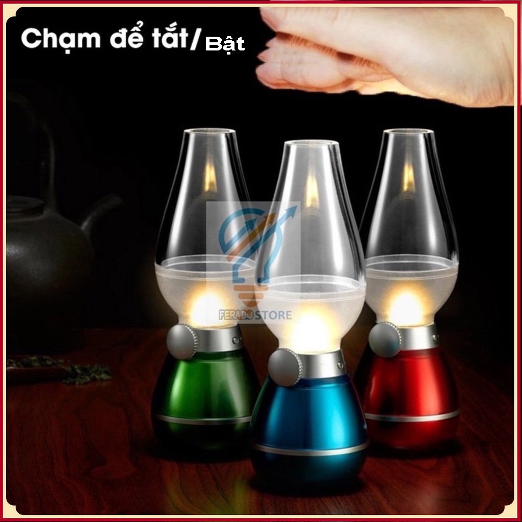Đèn thổi ,đèn ban thờ dùng pin sạc thông minh