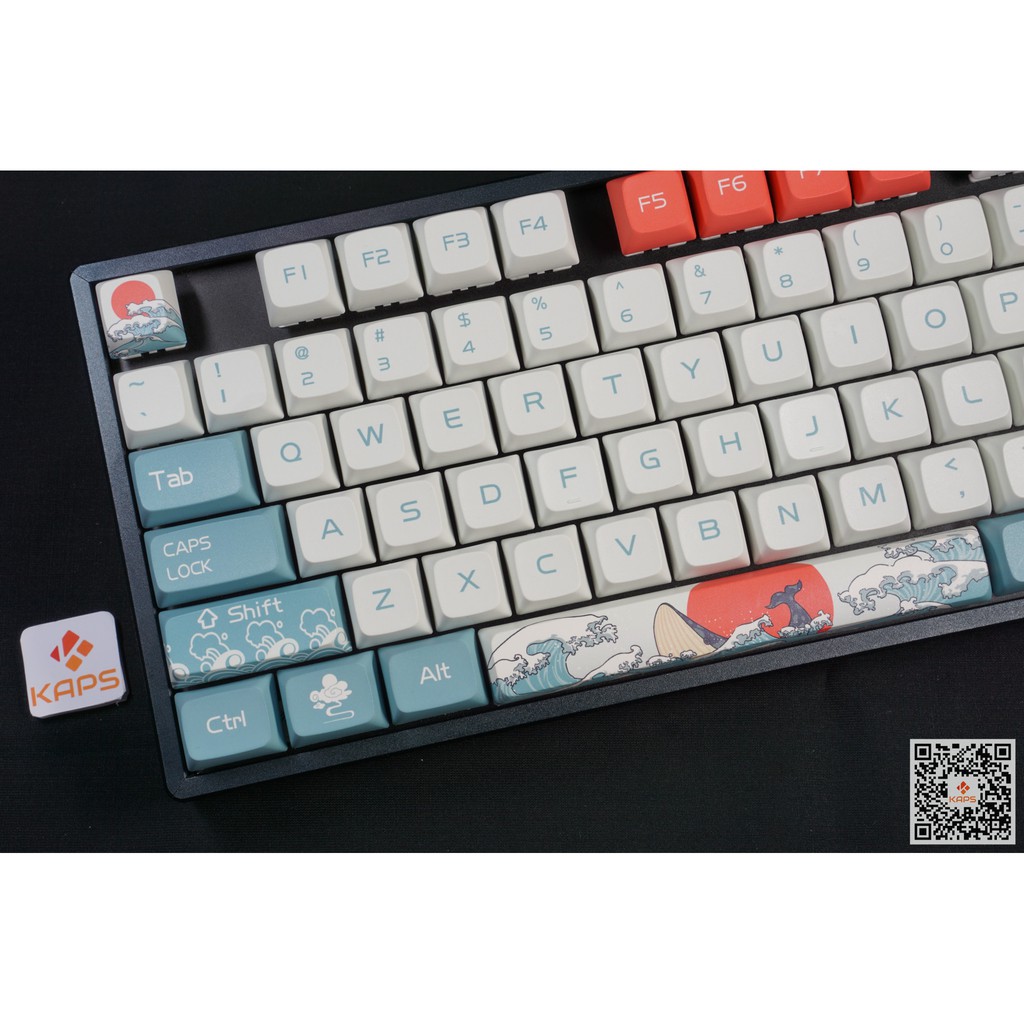 Keycap CORAL SEA - XDA - Thick PBT - Dyesub - 108 nút cho bàn phím cơ (Filco, Leopold, IKBC, Edra, keychron)