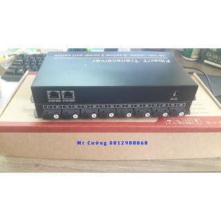 Bộ chuyển đổi quang điện Converter 8 Cổng Quang Chuẩn 4A và 4B, 2 Cổng Lan Chuẩn Gigabits