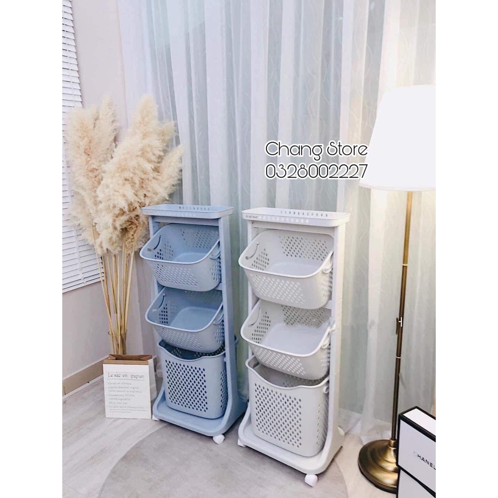 Kệ Đựng Đồ 4 Tầng Cho Mẹ và Bé Plactic Việt Nhật