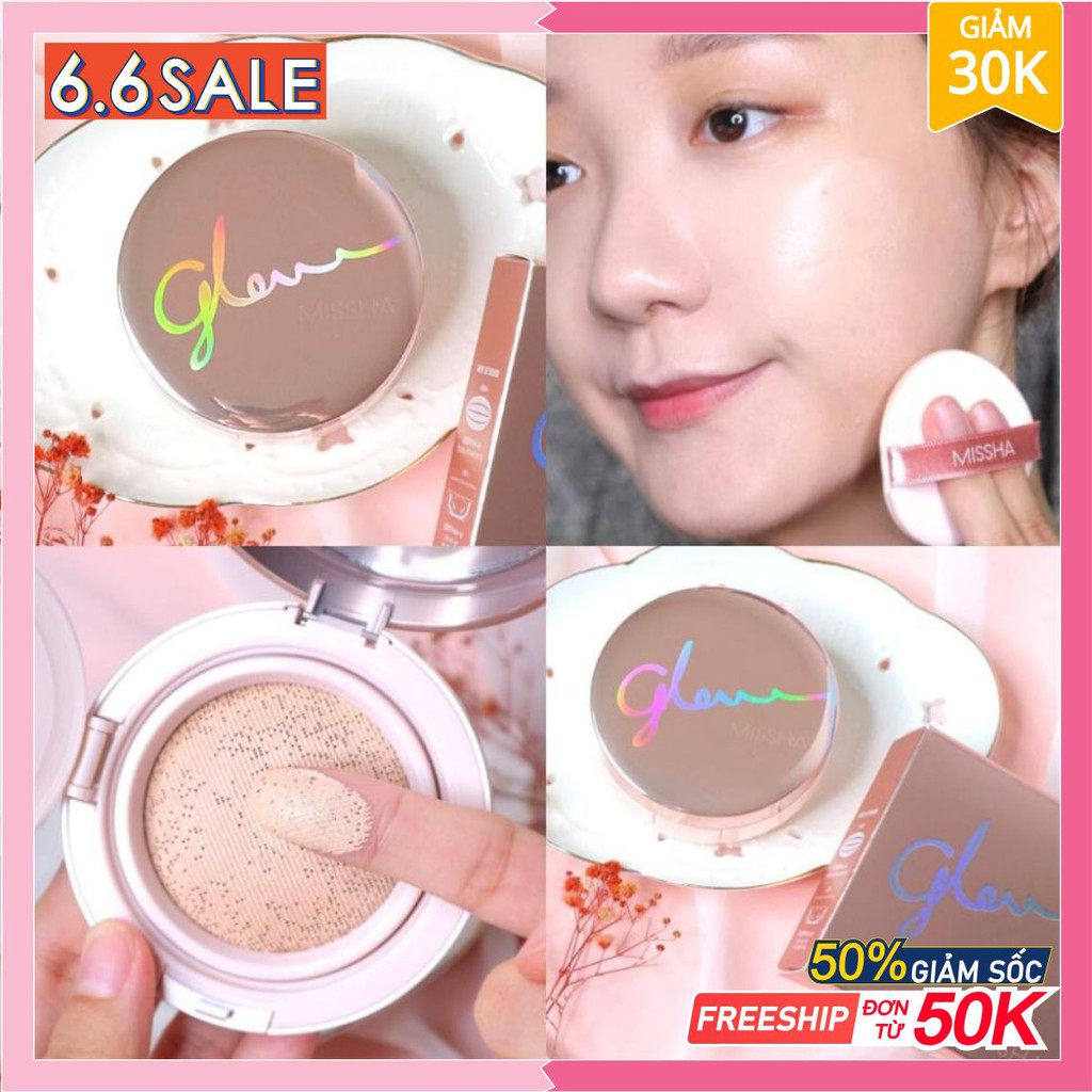 Phấn nước Missha Glow 3D Tension SPF50+ PA+++ 15g (Có Bill)