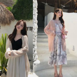 Áp khoác len mỏng dáng dài