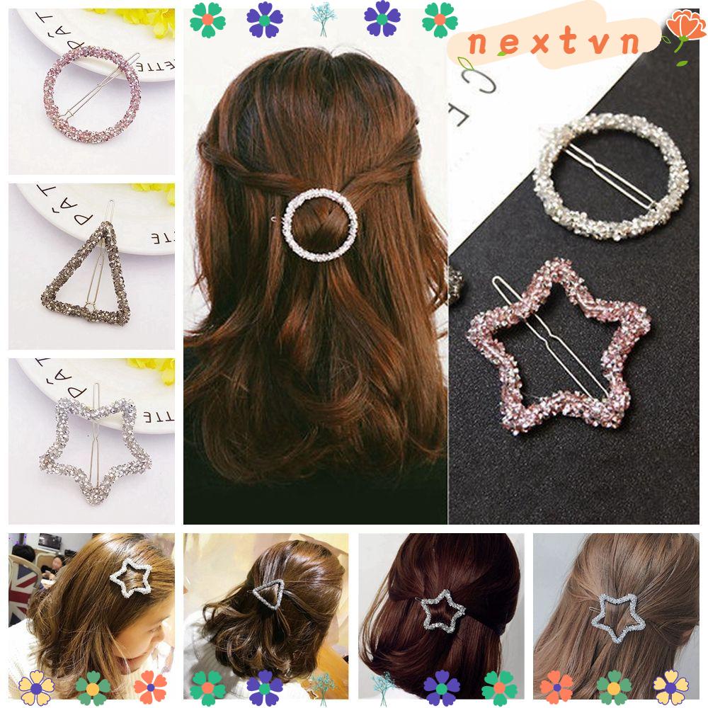Kẹp Tóc Hình Ngôi Sao Đính Đá Lấp Lánh Cho Nữ