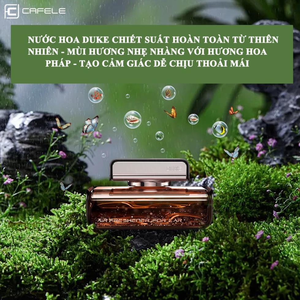 Nước hoa ô tô DUKE, tinh dầu xe hơi cao cấp đặt taplo ô tô khử mùi chống say xe chiết xuất tự nhiên