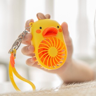 Quạt móc khoá vịt mini