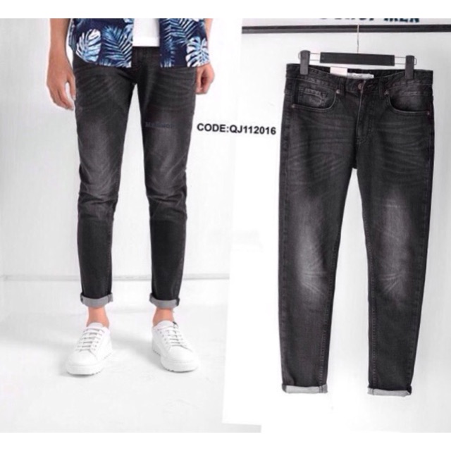QUẦN JEAN NAM PHỐI ÁO SƠ MI DENIM