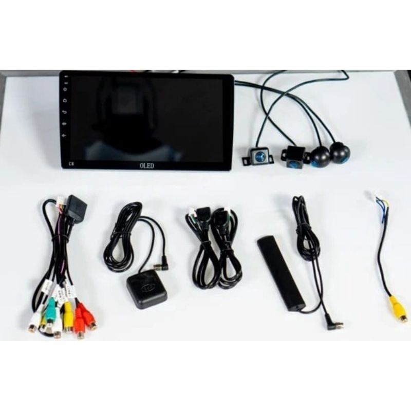 Màn hình android OLED C8S liền cam 360 New theo xe Dmax 2013- 2021 kèm dưỡng và jack zin