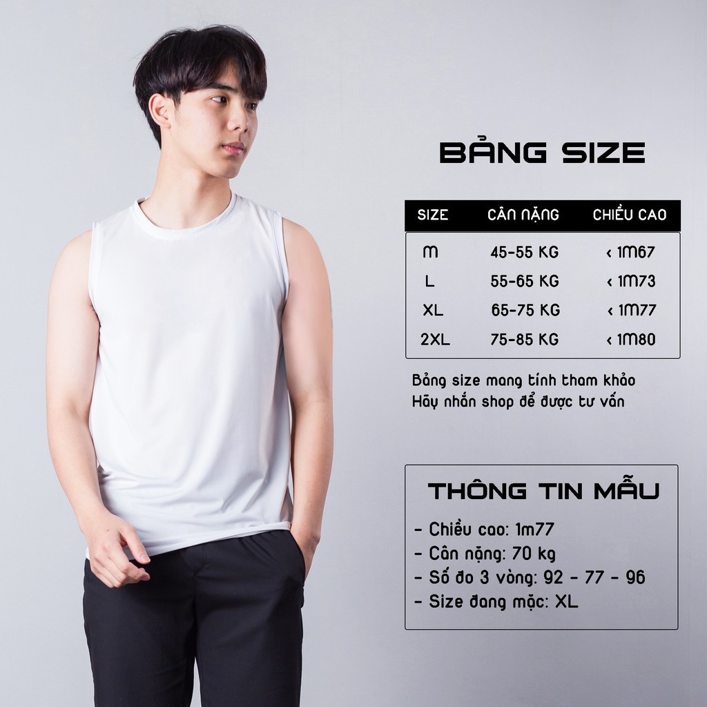 Áo ba lỗ nam 2 Áo sát nách nam tanktop basic màu trơn