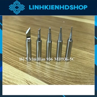 Bộ 5 Mũi Hàn/mỏ hàn 936 MH936-5C Dành cho máy hàn 936 937