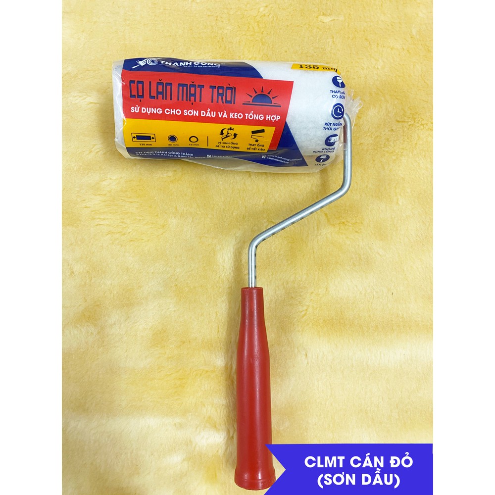 Cọ lăn sơn dầu, cọ lăn dầu, cây lăn sơn dầu Mặt Trời, chuyên dùng cho sơn dầu, sơn tàu thuyền, sắt, cửa gỗ