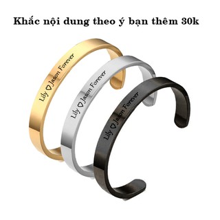 VÒNG TAY TITAN KHẮC TÊN THEO YÊU CẦU