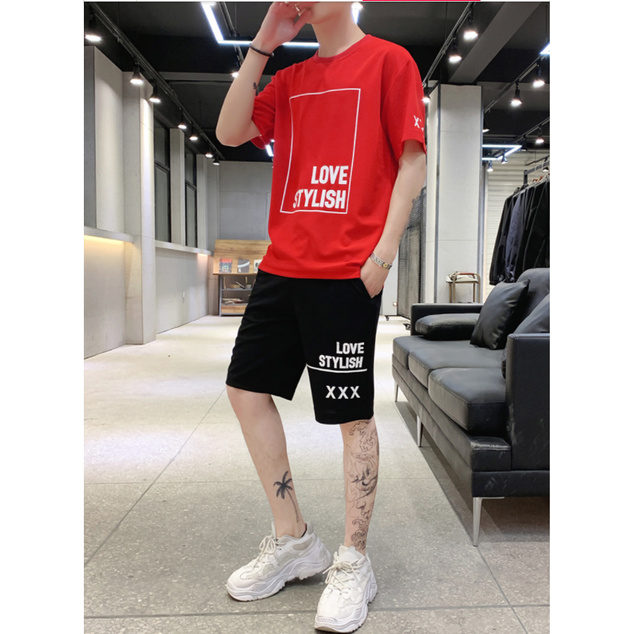 Bộ Thể Thao Nam Style Love Cá Tính, Trr Trung Thấm Hút Mồ Hôi Cực Tốt