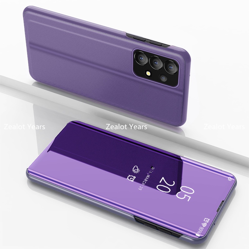 Ốp Điện Thoại Nắp Lật Mặt Gương Thông Minh Cho Samsung Galaxy A53 A13 A23 A33 A73 5G