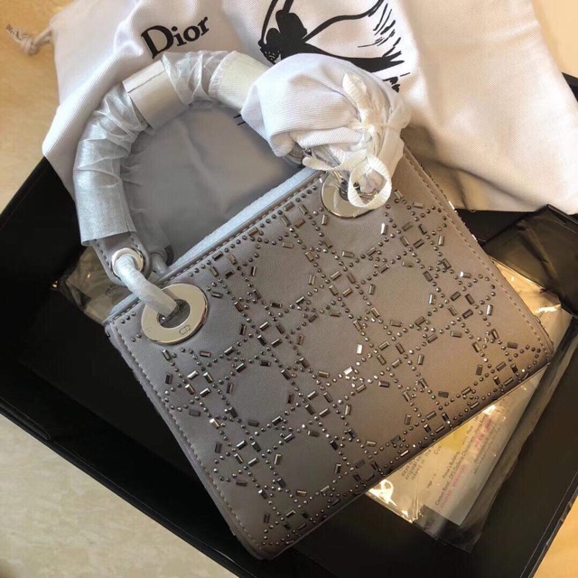 Lady Dio đính đá màu xám siêu chảnh