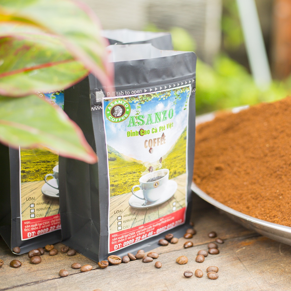 Cà phê arabica cầu đất ĐÀ LẠT  nguyên hạt- xay 100% nguyên chất
