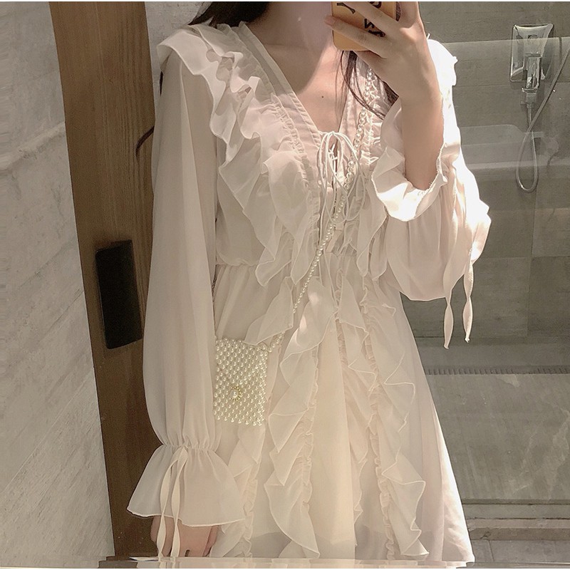 Váy/Đầm phối bèo ulzzang