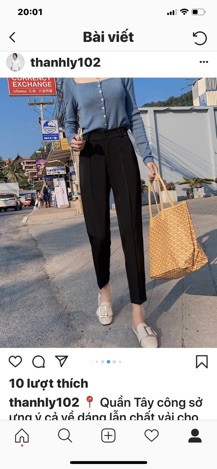 Quần baggy nữ( khách note tên ig)
