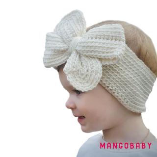 ♬Mg♪-Girls Bé Tập Đi Turban Chắc Chắn Băng Đô Quấn Tóc Nơ Phụ Kiện Mũ Nón