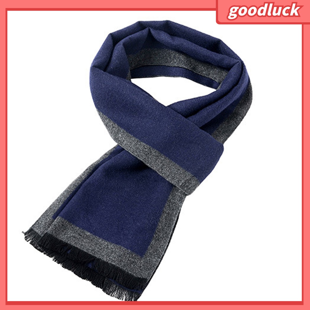 Khăn Choàng Cổ Mềm Mại Giữ Ấm Mùa Đông Thời Trang Cổ Điển Cho Nam