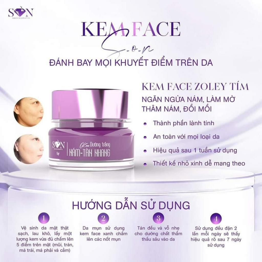 Kem Face S.O.N Cô Tiên Dưỡng Trắng Nám Tàn Nhang Chính Hãng