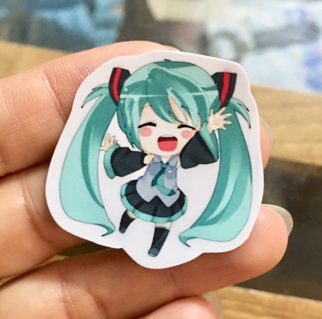 Ảnh sticker miku bóc dán combo 20-50 cái nhiều mẫu khác nhau