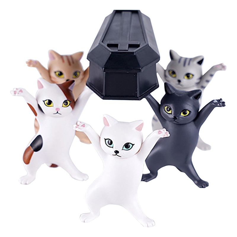 Set 5 Giá Đỡ Bút Chì Hình Mèo/ Búp Bê Nhảy Múa Nghệ Thuật