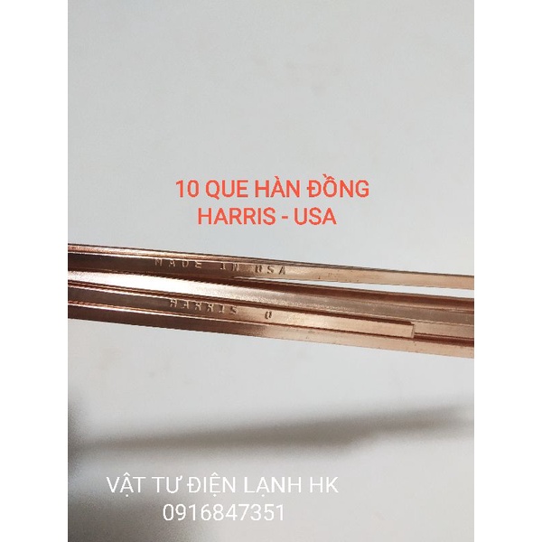 1 Que hàn đồng bạc Harris Made in USA Mỹ - Qixing TQ - Que hàn ống đồng Que hàn bạc