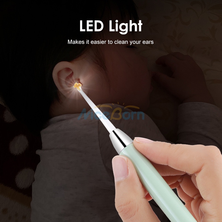 Dụng cụ lấy ráy tai có đèn LED phóng đại 5 lần NiceBorn