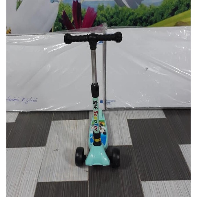 [Shopee giá rẻ] Xe trượt Scooter bánh to 3 chế độ (hàng Cao cấp có nhún giảm xóc + phanh chân)