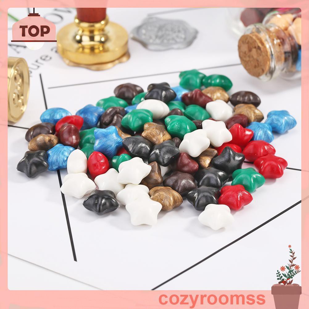 Set 30 Sáp Đóng Dấu Hình Ngôi Sao Phong Cách Retro