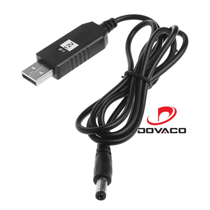 Cáp chuyển đổi điện áp từ cổng USB 5V sang 12V