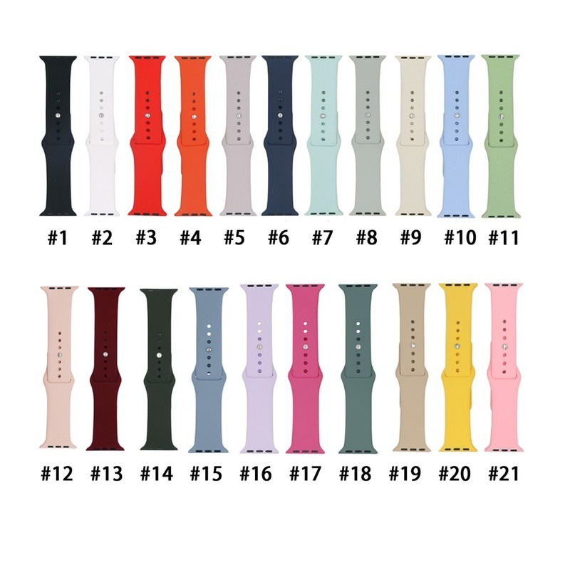 Dây Đeo Silicone Thay Thế Cho Đồng Hồ Thông Minh series 7 45mm 41mm iwatch 6 5 4 44mm 42mm