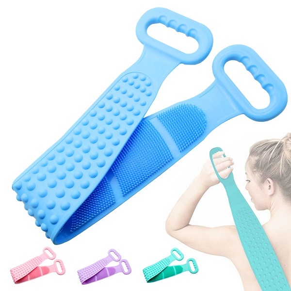 Dây chà lưng kỳ ghét - đai cọ lưng silicon 2 mặt gai tẩy tế bào chết