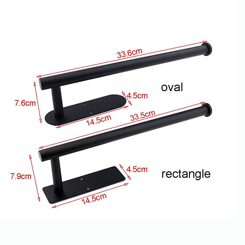 1 Giá Đỡ Cuộn Giấy Vệ Sinh Hai Cách Lắp Đặt Bằng Thép Không Gỉ Tiết Kiệm Không Gian Cho Nhà Bếp