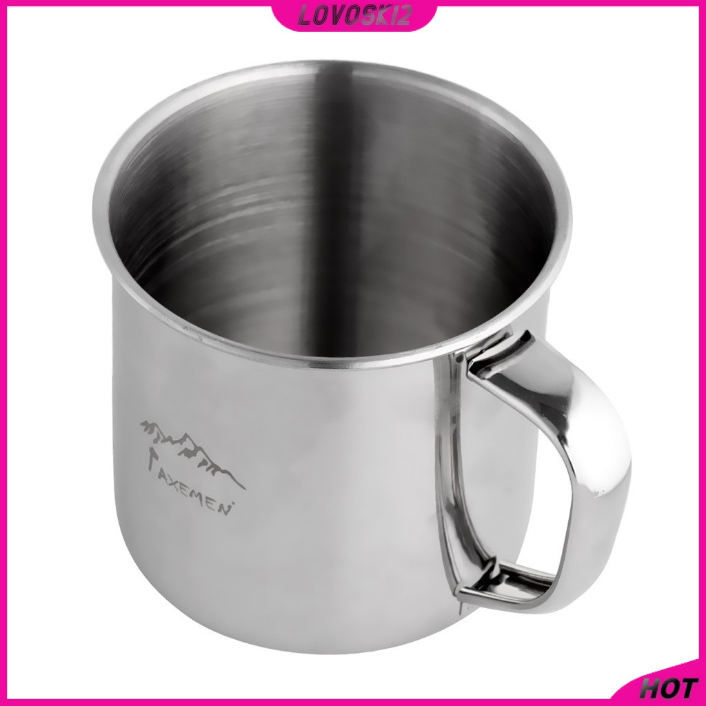 Stainless Steel 250ml Camping Cup Coffee Tea Travel Mug School Office Home