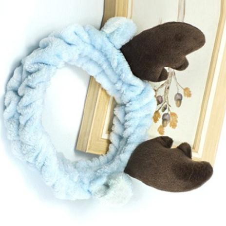 Băng Đô Sừng Hươu 3D Vải Nhung Mềm Mại Cao Cấp (Giao màu ngẫu nhiên)