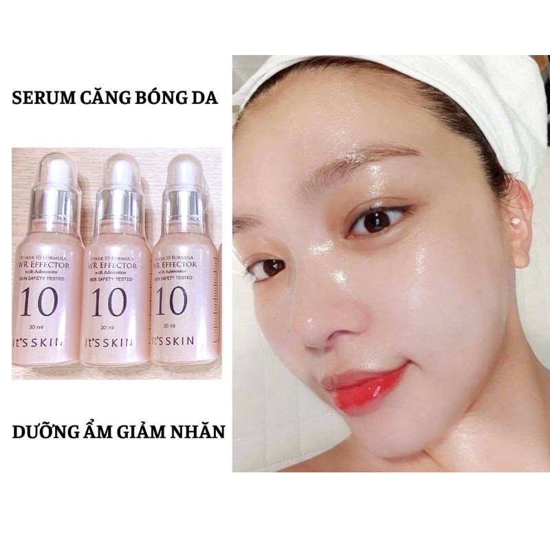 Tinh Chất Dưỡng Cải Thiện Nếp Nhăn Chiết Xuất Trứng Ca Muối It's Skin Power 10 Formula WR Effector 30ml