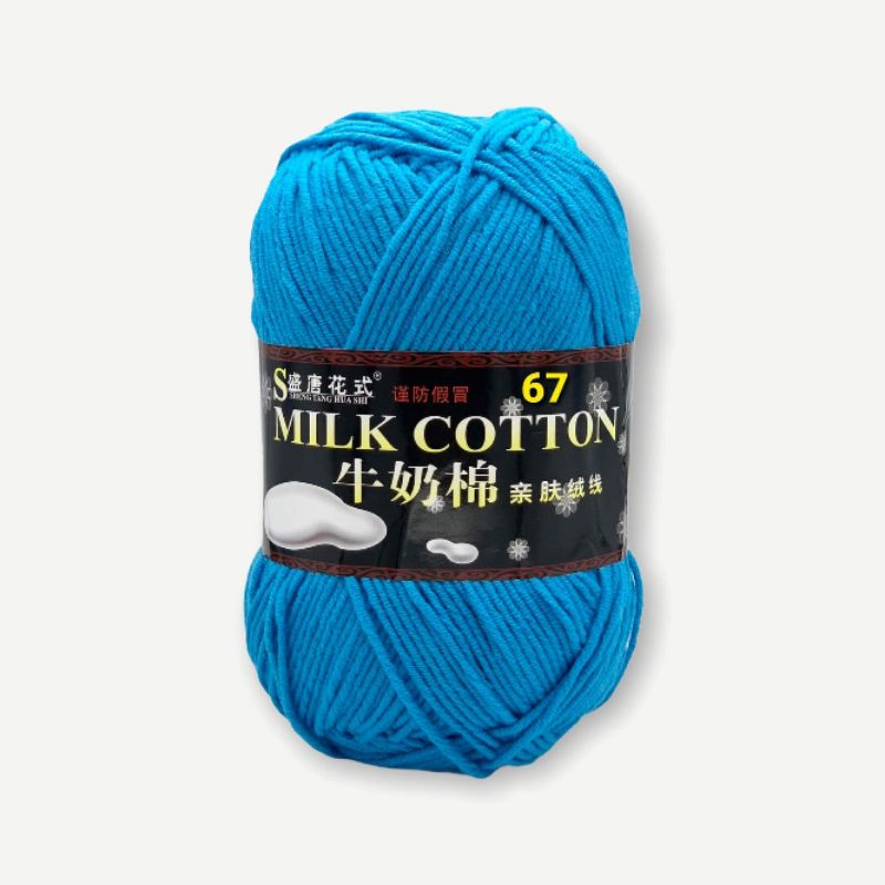 Len Milk Cotton 125g  Đan Móc Khăn, Áo, Nón, Thú Bông