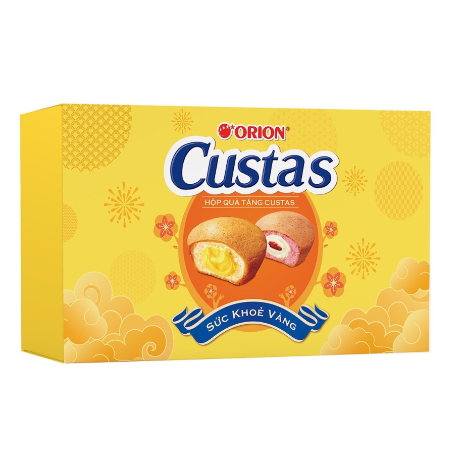 Hộp Quà Tặng Custas 376g - 16 Chiếc  (Kèm túi xách giấy)