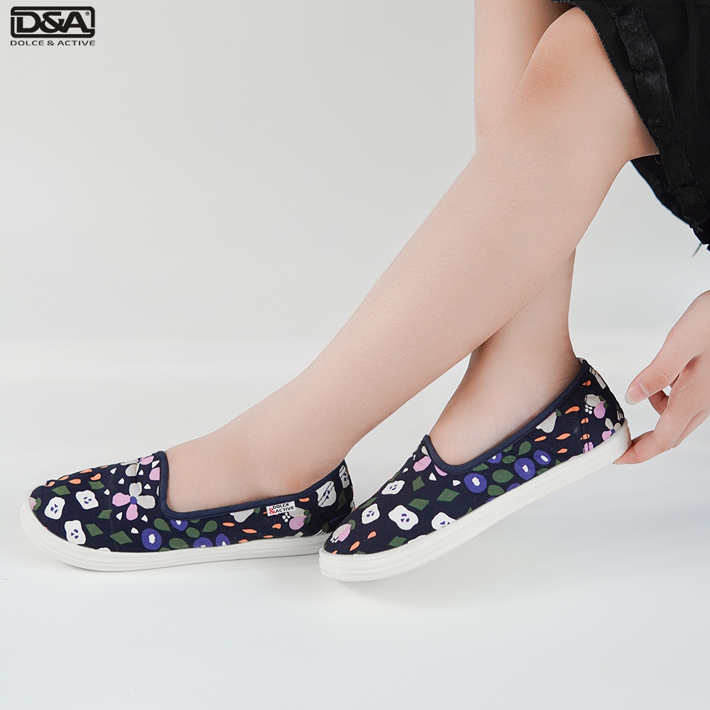 Giày slipon bé gái D&amp;A EPG1926 siêu nhẹ siêu bền