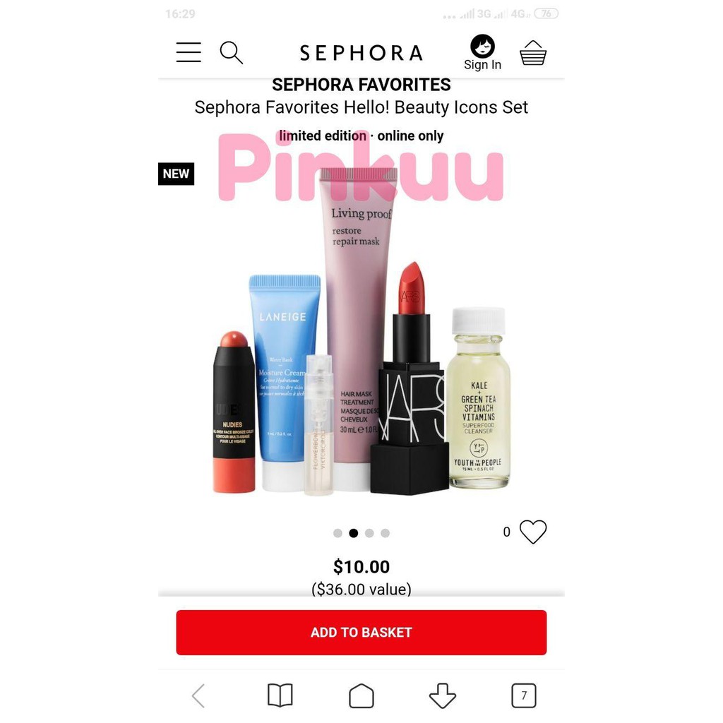 bộ dưỡng da trang điểm Sephora Beauty Icon nars