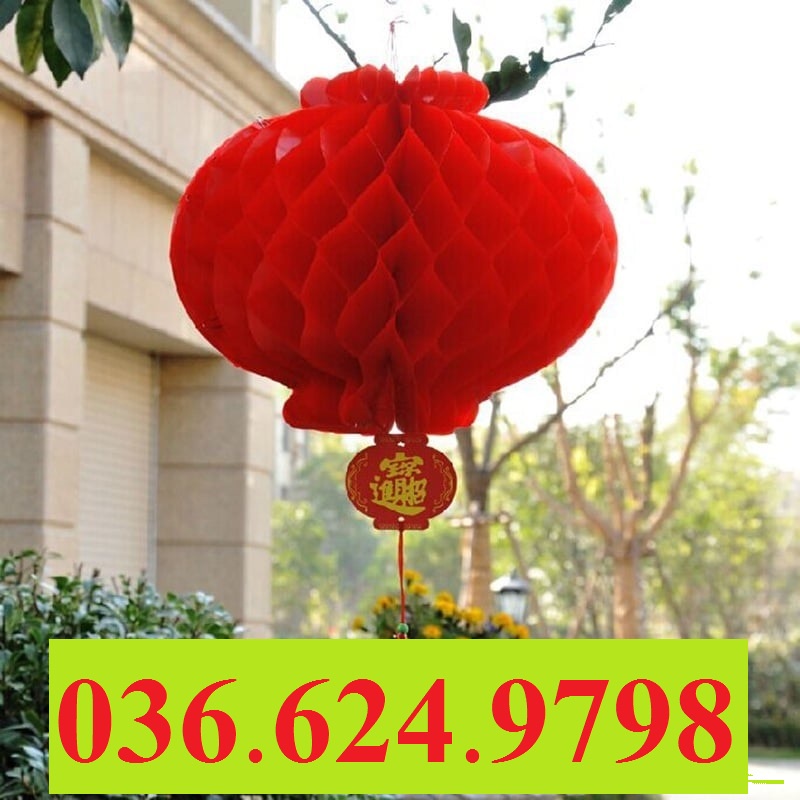 Đèn lồng tổ ong trang trí GIÁ SỈ ( Có 2 loại Dày và Thường ) / trang trí tết 2022