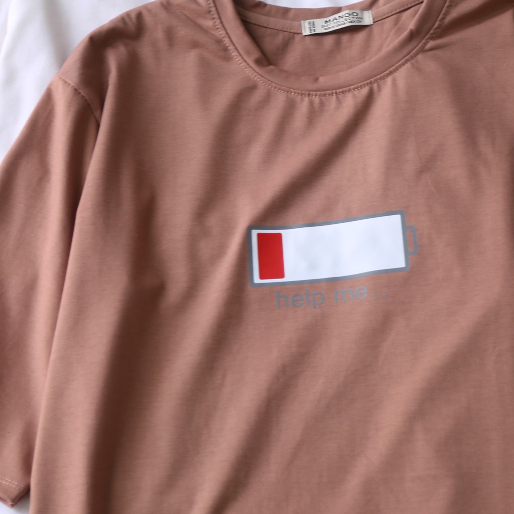 ÁO PHÔNG THỤNG HỌA TIẾT CỤC PIN HELP