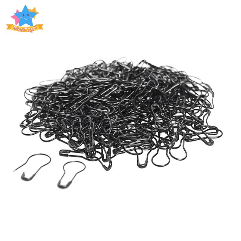 Set 1000 Ghim Cài An Toàn Bằng Kim Loại Dài 22mm Màu Đen