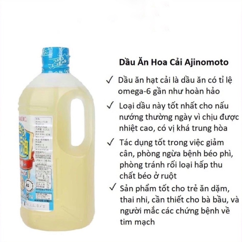 Dầu ăn hoa cả Ajinomoto 1000g