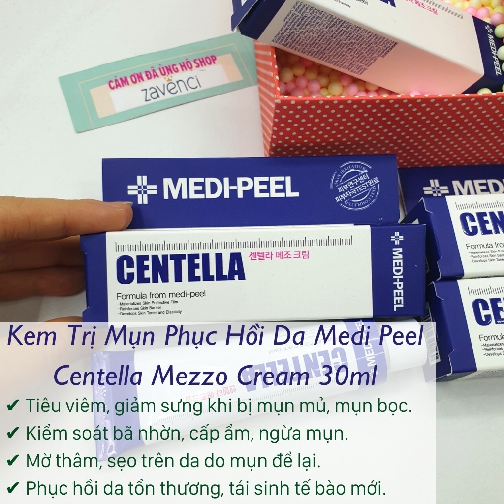 Hàng Hàn- Kem Mụn Phục Hồi Da Mờ Thâm Medi-Peel Centella Mezzo Cream Chính Hãng 100%