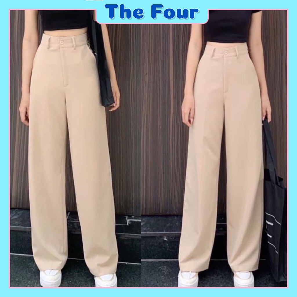 Quần ống rộng culottes xuông dài 100cm