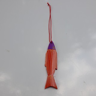 [Hàng tặng không bán] Cá gỗ tre màu trang trí handmade