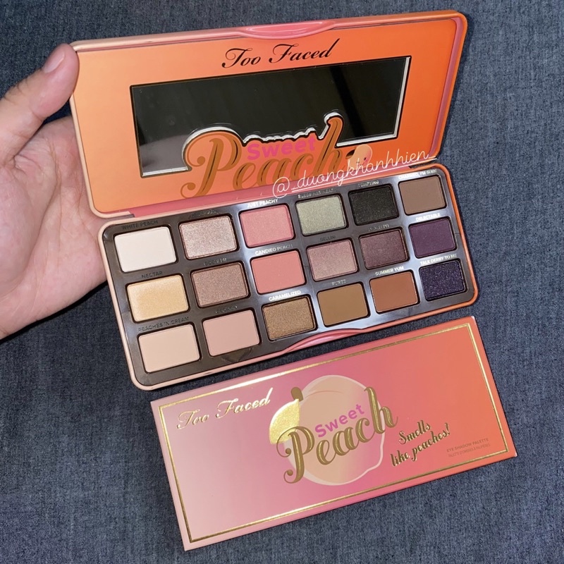 Bảng phấn mắt Too Faced Sweet Peach rất thơm siêu đẹpp